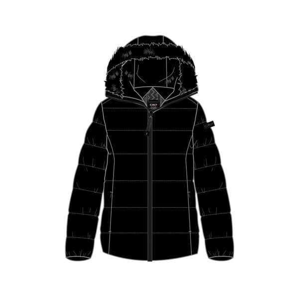 Kurtka damska turystyczna CMP 34K0036F. Czarne kurtki CMP, s, bez wzorów, bez kaptura. Za 489,00 zł.