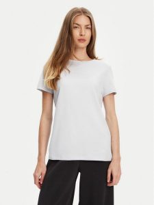 Guess T-Shirt V3BI11 J1314 Błękitny Regular Fit. Niebieskie t-shirty Guess, xs, z aplikacjami, z bawełny, bez kołnierzyka, bez ramiączek. Za 109,99 zł.