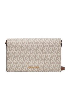 MICHAEL Michael Kors Torebka Jet Set 32T4GJ6C6B Beżowy. Brązowe listonoszki MICHAEL Michael Kors, bez wzorów, ze skóry, bez dodatków. Za 579,99 zł.