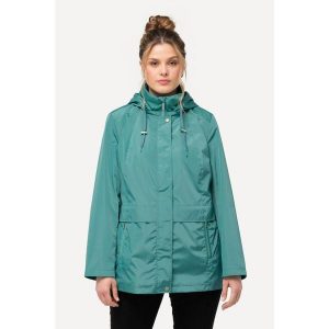 Damskie Kurtka przeciwwiatrowa HYPRAR hydrofobowa kaptur. Niebieskie kurtki Ulla Popken, plus size, bez wzorów, z materiału, bez kaptura. W wyprzedaży za 383,99 zł.