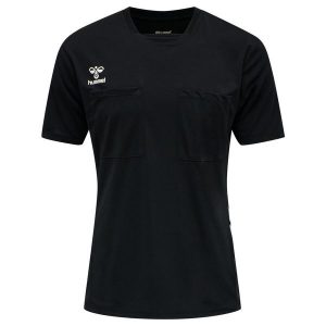 Koszulka Hummel hmlreferee chevron. Czarne bluzki Hummel, s, bez wzorów, z jersey, sportowe, bez kołnierzyka, bez ramiączek. Za 191,00 zł.