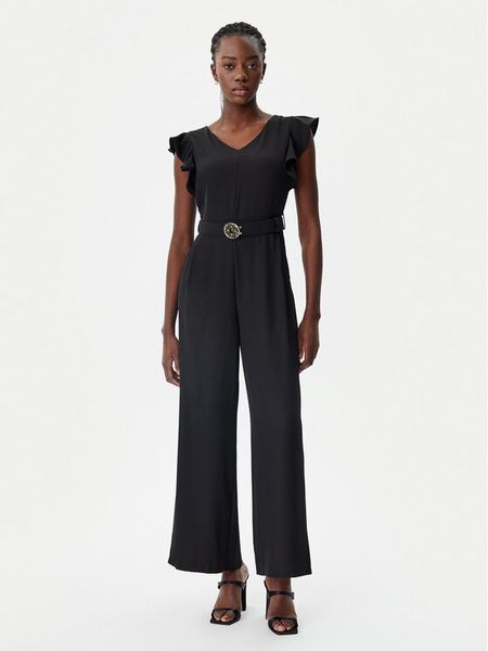 Rinascimento Kombinezon CFC0122556003 Czarny Regular Fit. Czarne kombinezony Rinascimento, l, bez wzorów, z syntetyku, bez kołnierzyka, bez ramiączek. Za 329,99 zł.