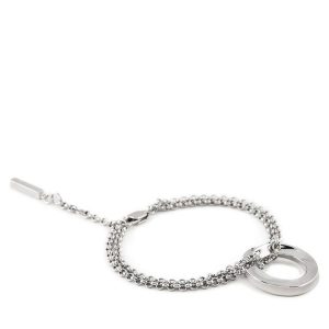 Bransoletka Calvin Klein. Szare bransoletki Calvin Klein, srebrne. Za 259,99 zł.