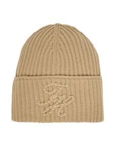 Tommy Hilfiger Czapka Th Elevated Script AW0AW17777 Beżowy. Brązowe czapki TOMMY HILFIGER, bez wzorów, z wełny. Za 144,99 zł.