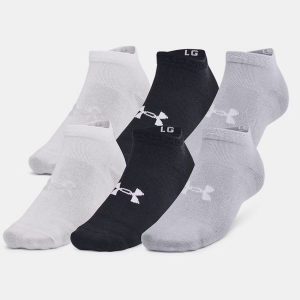 Skarpety sportowe Under Armour Essential 6-PAK. Czarne skarpetki Under Armour, bez wzorów. Za 75,07 zł.