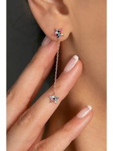 Heliophilia Srebrne kolczyki-wkrętki z cyrkoniami rozmiar: onesize. Szare kolczyki Heliophilia, z cyrkonią, srebrne. Za 134,53 zł.