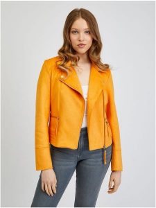 Orsay Kurtka przejściowa w kolorze pomarańczowym rozmiar: 38. Pomarańczowe kurtki Orsay, bez wzorów, bez kaptura. Za 102,95 zł.