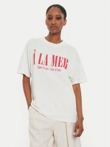 ViCOLO T-Shirt RB0083 Écru Regular Fit. T-shirty ViCOLO, xl, bez wzorów, z bawełny, bez kołnierzyka, bez ramiączek. Za 129,99 zł.
