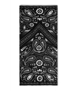 Chusta Buff Original EcoStretch. Czarne apaszki i chusty Buff, bez wzorów, z elastanu, sportowe. Za 135,50 zł.