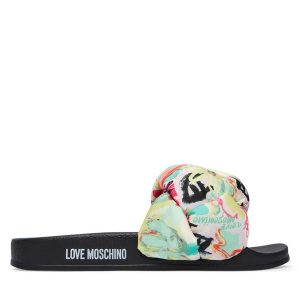 Klapki LOVE MOSCHINO. Klapki LOVE MOSCHINO, bez wzorów, bez obcasa. Za 489,99 zł.