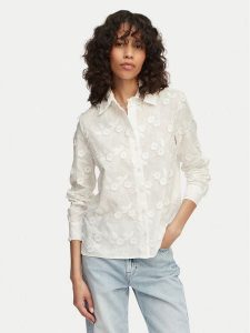 Artigli Koszula ACCA004583 Biały Regular Fit. Białe koszule Artigli, bez wzorów, z syntetyku, bez kołnierzyka, bez ramiączek. Za 419,99 zł.