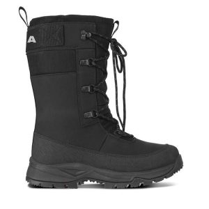 Śniegowce Luhta. Czarne buty zimowe Luhta, bez obcasa, bez zapięcia. Za 649,99 zł.