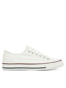 DeeZee Trampki CT0513-26 Biały. Białe trampki DeeZee, bez wzorów, z materiału, bez zapięcia. Za 69,99 zł.