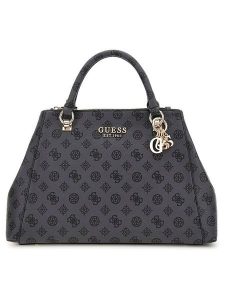 Guess Torebka w kolorze antracytowym - 36 x 23,5 x 10 cm rozmiar: onesize. Czarne torebki klasyczne Guess, z aplikacjami, z materiału, przez ramię, bez dodatków. Za 461,21 zł.