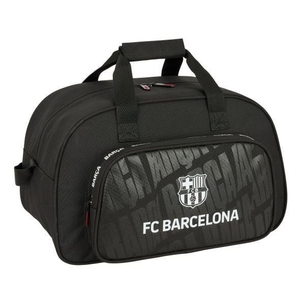 Torba sportowa FC BARCELONA Czarny. Czarne torby podróżne i sportowe FC BARCELONA, bez wzorów, z poliesteru. Za 159,00 zł.