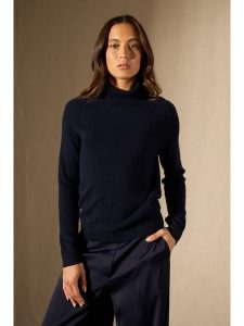 Perfect Cashmere Kaszmirowy golf "Carrick" w kolorze granatowym rozmiar: L. Niebieskie golfy Perfect Cashmere, bez wzorów, z kaszmiru. Za 322,14 zł.