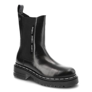 Czarne Sztyblety Carinii Jesienne Skórzane Buty Damskie. Czarne botki Carinii, na jesień, bez wzorów, ze skóry, bez obcasa, na obcasie, bez zapięcia. Za 559,00 zł.