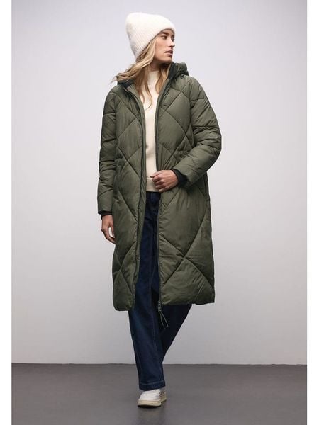 Street One Kurtka zimowa w kolorze zielonym rozmiar: 42. Zielone kurtki Street One, na zimę, bez wzorów, z puchu, bez kaptura. Za 404,99 zł.