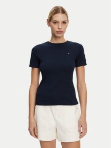 Tommy Hilfiger T-Shirt New Cody WW0WW40587 Granatowy Regular Fit. Niebieskie t-shirty TOMMY HILFIGER, m, bez wzorów, z bawełny, bez kołnierzyka, bez ramiączek. Za 139,99 zł.