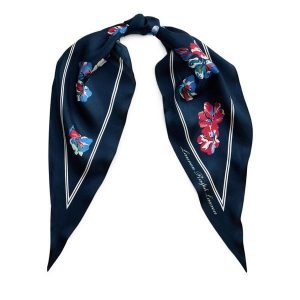 Chusta LAUREN RALPH LAUREN. Niebieskie apaszki i chusty Lauren Ralph Lauren, bez wzorów. Za 379,99 zł.