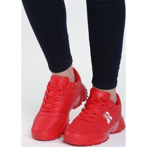 Czerwone Buty Sportowe Mystery Train. Buty sportowe marki Born2be. Za 89,99 zł.