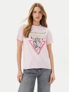 ONLY T-Shirt Lucy 15307412 Różowy Regular Fit. Czerwone t-shirty ONLY, m, bez wzorów, z bawełny, bez kołnierzyka, bez ramiączek. Za 79,99 zł.