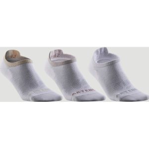 Skarpety sportowe do tenisa Artengo RS160 Lowedge 3 pary. Białe skarpetki ARTENGO, bez wzorów, z bawełny. Za 29,99 zł.