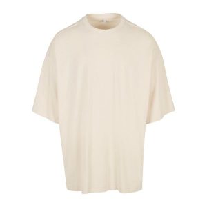 Ogromna Koszulka Unisex Dla Dorosłych. Brązowe bluzki BUILD YOUR BRAND, l, bez wzorów, sportowe, bez kołnierzyka, bez ramiączek. Za 99,99 zł.