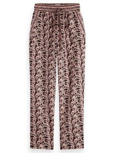 Scotch & Soda Spodnie w kolorze jasnoróżowo-czarnym rozmiar: XL. Czarne spodnie z wysokim stanem Scotch & Soda, bez wzorów, z materiału, z podwyższonym stanem. Za 162,49 zł.