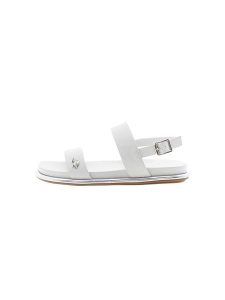 U.S. Polo Assn. Sandały w kolorze białym rozmiar: 38. Białe sandały U.S. Polo Assn., bez wzorów, z otwartym noskiem, bez obcasa, bez zapięcia. Za 219,60 zł.