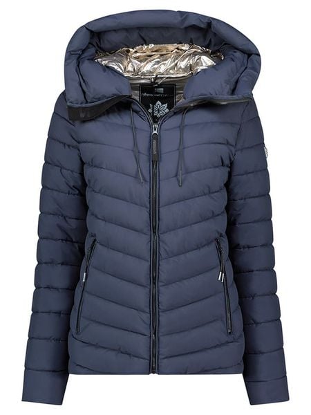 Geographical Norway Kurtka pikowana "Amandine" w kolorze granatowym rozmiar: S. Niebieskie kurtki Geographical Norway, s, bez wzorów, bez kaptura. Za 191,88 zł.