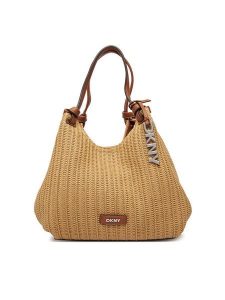 DKNY Torebka Paula R61AOE49 Brązowy. Brązowe torebki klasyczne DKNY, bez wzorów, z syntetyku, bez dodatków. Za 659,99 zł.