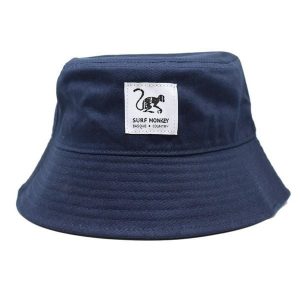 Kapelusz - 100% Bawełna / Dla Dorosłych / Bez Sznurka (Granatowy). Niebieskie kapelusze SURF MONKEY, bez wzorów, z bawełny. Za 159,95 zł.