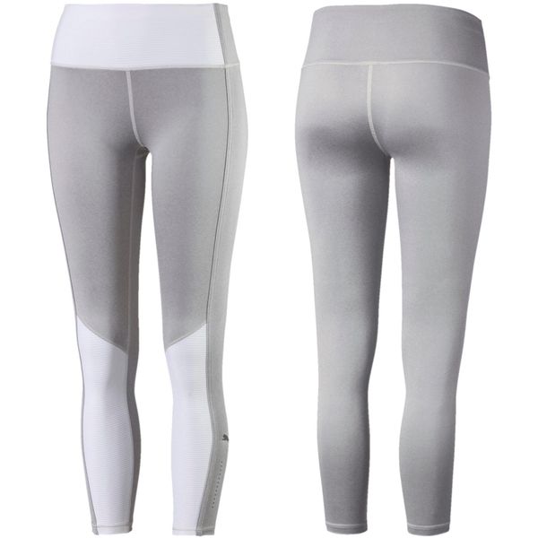 Legginsy sportowe damskie Puma Evostripe Leggings 580061 04. Szare legginsy Puma, bez wzorów, z elastanu, z podwyższonym stanem. Za 89,00 zł.