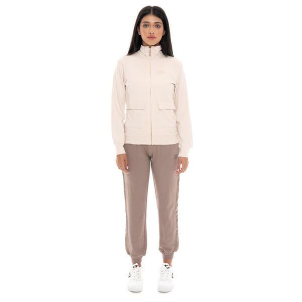 Kombinezon zimowy Leone 1947 Chic Tones Damen ze Stehkragenem i Reißverschlussem. Brązowe kombinezony LEONE 1947 APPAREL, na zimę, bez wzorów, z dresówki, sportowe, bez kołnierzyka, bez ramiączek. W wyprzedaży za 241,55 zł.