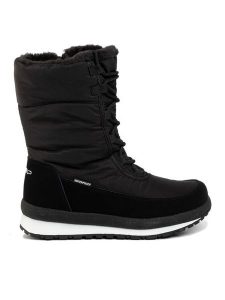CMP Śniegowce Harma Wmn Snow Boot Wp 39Q4976 Czarny. Czarne buty zimowe CMP, z materiału, bez obcasa, bez zapięcia. Za 336,59 zł.
