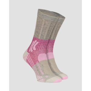 Skarpety trekkingowe damskie X-Socks Trek Path 4.0. Fioletowe skarpetki X-Socks, bez wzorów. W wyprzedaży za 100,00 zł.