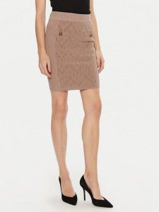 Marciano Guess Spódnica ołówkowa Hermione 4BGD01 5661Z Brązowy Slim Fit. Brązowe spódnice Marciano Guess, xl, z aplikacjami, z syntetyku. Za 289,99 zł.