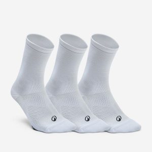 Skarpetki fitness Domyos wysokie 3 pary. Skarpetki DOMYOS, bez wzorów, z dzianiny. Za 39,99 zł.