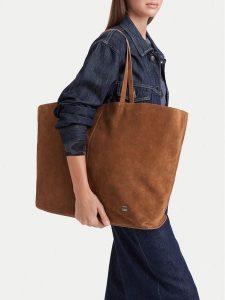 G-Star Torebka EO-LDA845A Brązowy. Brązowe shopper bag G-Star, bez wzorów, bez dodatków. Za 499,99 zł.