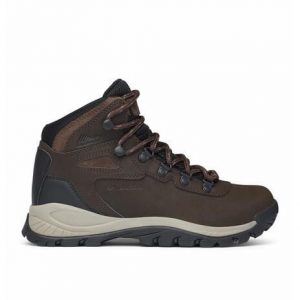 Buty do chodzenia damskie Columbia W Newton Ridge Plus. Brązowe buty trekkingowe Columbia, z materiału, za kostkę, bez zapięcia. W wyprzedaży za 472,40 zł.