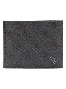 Guess Skórzane etui "Milano" w kolorze antracytowym na karty rozmiar: onesize. Czarne portfele Guess, z aplikacjami, z materiału. Za 217,99 zł.