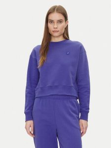 Save The Duck Bluza DF1180W CLEE20 Fioletowy Relaxed Fit. Fioletowe bluzy Save the duck, bez wzorów, z bawełny, bez kaptura. Za 199,99 zł.