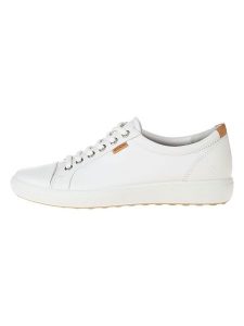 Ecco Sneakersy "SOFT 7" w kolorze białym rozmiar: 39. Białe trampki ecco, bez wzorów, ze skóry, bez zapięcia. Za 377,74 zł.