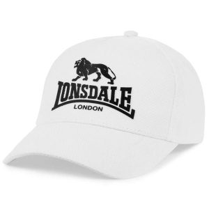 Czapka Lonsdale Beckbury. Białe czapki Lonsdale, bez wzorów, sportowe. Za 149,50 zł.