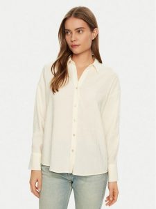 Vero Moda Koszula Queeny 10289349 Écru Regular Fit. Koszule Vero Moda, l, bez wzorów, bez kołnierzyka, bez ramiączek. Za 139,99 zł.