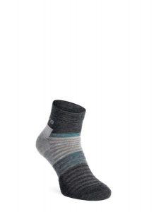 Skarpety merino Inov-8 Merino Mid Sock. Szare skarpetki Inov-8, bez wzorów, z materiału. Za 78,09 zł.