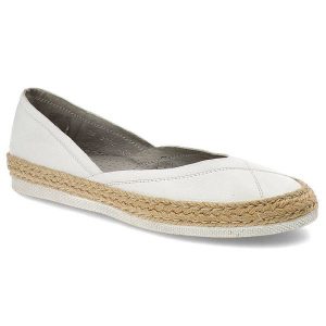 Białe Espadryle Maciejka Wygodne Skórzane Buty Damskie. Białe espadryle Maciejka, bez wzorów, ze skóry, bez obcasa. Za 159,00 zł.