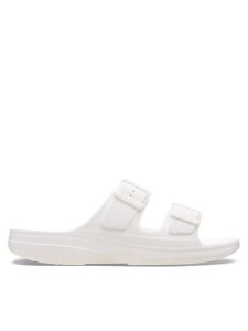 Crocs Klapki Saturday Sandal W 213586 Biały. Białe klapki Crocs, bez wzorów, z tworzywa sztucznego, bez obcasa. Za 169,99 zł.