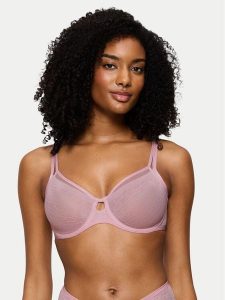 Triumph Biustonosz z fiszbiną Signature Sheer 10215906 Różowy. Czerwone biustonosze Triumph, bez wzorów, z syntetyku. Za 154,00 zł.